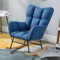MOOPLUSH Glider Rocker Schaukelstuhl, gepolsterter Sitz mit hoher Rückenlehne, Sessel, bequemer Beistellstuhl für Wohnzimmer, Schlafzimmer, Büros
