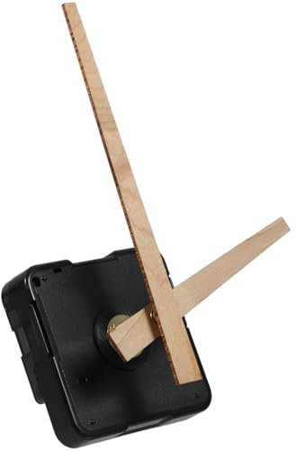 jojofuny Uhrzeiger- Und Uhrwerk-Set Mit 125-Mm-Holzzeigern Uhrwerk-Ersatzteile Zubehör Für Die DIY-Uhrenreparatur