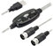 Lizien USB MIDI Cable Adapter, USB Type A Male to MIDI DIN 5 Pin In-Off Cable Interface with LED Display for Music Keyboard