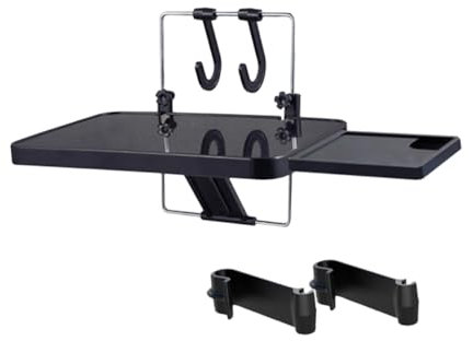 OUNONA Car Desk Drawer Laptop Holder Beverage Rack Folding Table for Car Lap Tray Compact Portable Design