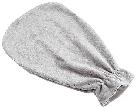 TOKIDNY Plush Hot Water Bag Cover 2000ml Water Injection Hand Warmer Crystal Velvet Grey Sleeve for Winter Use