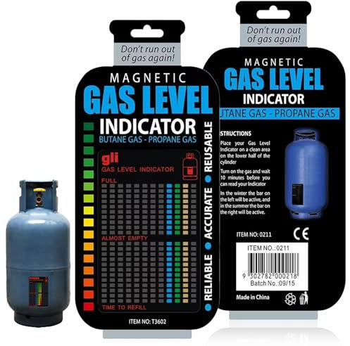 2 Sheets of Gas Bottle Level Indicator,Gas Level Indicator for Gas Bottles,Magnetic Gas Cylinder Tool Gas,Safe and Reliable,Reusable,Suitable for Butane,Propane,Liquefied Petroleum Gas Fuel Tanks