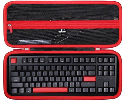 Hartschalen-Schutzhülle für Keychron QMK/VIA/Aula F75 Pro/WIN68 HE/RedThunder 60%/Geodmaer 65% Gaming-Tastatur, Reisetasche für Epomaker x Aula F75/Ajazz AK820 Pro mechanische Tastatur (nur Box