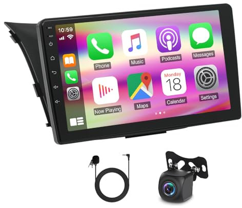 Car Stereo Radio Double Din Compatible for Hyundai I30 GD 2012-2017 GPS Navigation Android mit Wireless Carplay, Android Auto 9 Touchscreen Car Radio Audio Receiver,Bluetooth,Wifi,Camera