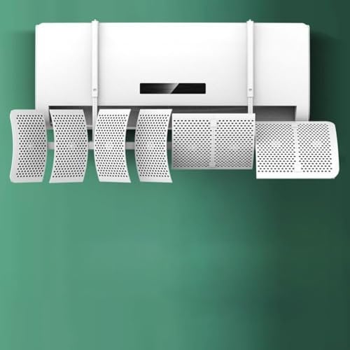 Deflector de viento flexible de 8 hojas para todo tipo de aire acondicionado montado en la pared (filtro de carbono)