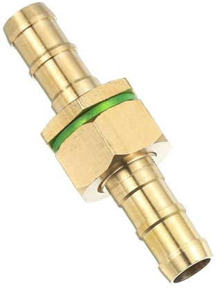 QUARKZMAN 13mm Schlauchverbinder Messing Doppelnippel Kupplung, Schlauchverbinder Benzinschlauch Schlaucharmaturen Gartenschlauch zum Verbinden von Wasserschläuchen