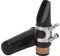 Klarinette Mundstücksstück & Ligatur - Geeignet für B Flat Clarinet und Anfänger - Komplettes Set mit Schilf und Kissen (BLACK)