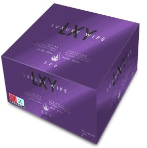 LUXURY WIPE Toallitas Refrescantes Fragancia Aloe Vera para la Piel – 200 uds – Suaves, Desechables y Aptas para Uso Facial o Corporal – 20×20 cm – Sanjoma Chemical Solutions