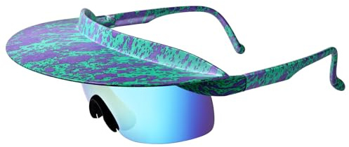 JewelryWe Sonnenbrille mit Schirm für Kinder Jugendliche, UV400 Schutz Sportbrille mit Krempe Gummi Outdoor Sporty Brille für Jungen Mädchen