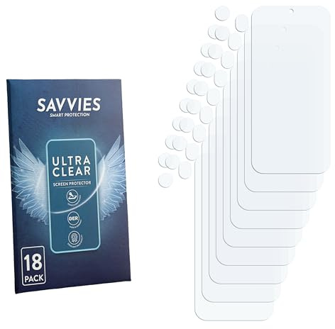 Savvies 18 Stück Schutzfolie für Honor 600 Pro (Display+Kamera) Displayschutz-Folie Ultra-Transparent