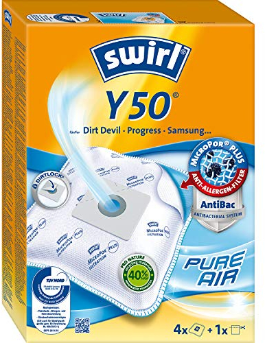 Swirl SAC ASPIRATEUR, Avec FILTRE MICROPORPLUS Staubsauger-Btl. Y 50 MP Plus Green, acryl, weiß