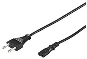 MicroConnect PE030718 1.8m CEE7/16 C7 coupler Black power cable - powe