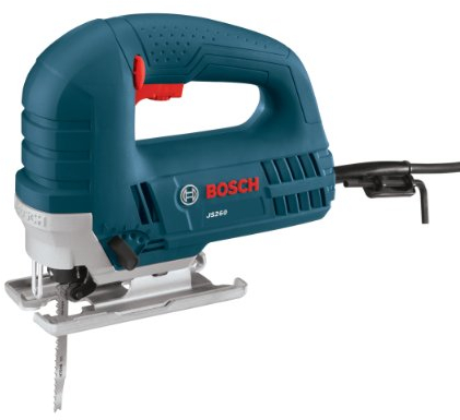 BOSCH JS260 - Seghetto alternativo con manico superiore, motore da 6,0 Amp, controllo della velocità variabile, design a immersione a basse vibrazioni, sistema di cambio lama senza utensili, ideale