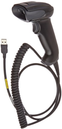 Honeywell 1250G-2USB-1 1D, black scanner (1250g-2), flex neck presentation stand (STND-15F03-009-4), USB Type A 3m coiled cable (CBL-500-300-C00) and documentation 1250G SCANNER 1D BLACK