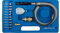 SW-Stahl S3263 Druckluft Stabschleifer I 1/4 Zoll Druckluft-Anschluss I 17-teilig I inklusive 10 Schleifstifte und Öl-Nebelgerät I 135 mm lang