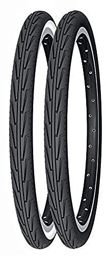 MICHELIN Cubierta, Rennradreifen City'J, 37-440 (500A Confort), Schwarz/Weiãÿ, FA003466038, Blanco, 500 A