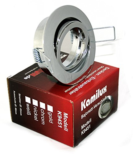 6 x Einbaustrahler/Spot Bajo 230V chrom