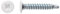 Index Fixing Systems BCP CB Lot de 500 vis autoperceuses à tête extra plate et empreinte Phillips (revêtement zingué, 4,2 x 23 mm) Blanc