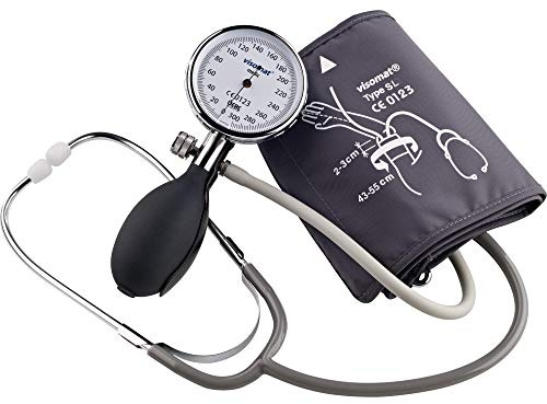 visomat medic home Aneroid Blutdruckmessgerät mit Stethoskop, 1 St. Blutdruckmessgerät