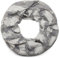 styleBREAKER Loop Schal mit gewebtem Feder Muster, Schlauchschal, Tuch, Unisex 01017068, Farbe:Hellgrau