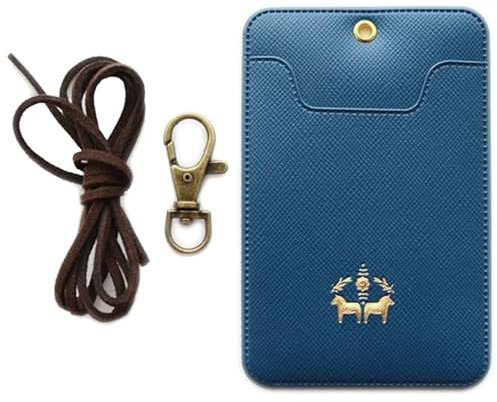 NOVAGO Porte Badge, Porte Carte ou Porte Titre de Transport (Bleu)