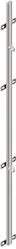 Sport-Thieme Volleyballpfosten Wandschiene | Stufenlos verstellbar, 3 Ösen, einfache Montage | 1 Stück | Silber | 40x16 mm Profil, ohne Netzhöhenmarkierung, verstellbare Netzhaken