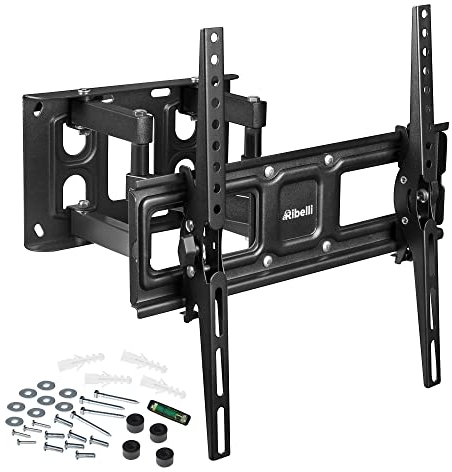 Ribelli Supporto per TV a Parete LED LCD 32-65 Pollici Supporto da Parete orientabile Supporto TV inclinabile