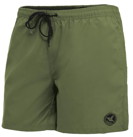 Ladeheid Badehose Herren Bequeme Badeshorts Lang mit Seitentaschen und Schnürchen, Badeshorts Herren mit Netzfütterung – Perfekt für Sommer, Strand und Schwimmbad – LA40-128 (Khaki, XL)
