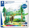STAEDTLER 146C M24 Buntstifte (klassisches Sechskantformat, weiche Mine, hoch pigmentierte Farben) Metalletui mit 24 leuchtenden Farben