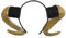 GRACEART Gotisch RAM Hörner Stirnband Haar Zubehör Teufelshörner Kostüm (Gold)