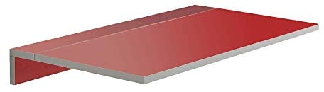 Mesa de Cocina Abaitble - Modelo Montes - Color Rojo/Plata - Material MDF/Metal - Medidas 80 x 10/50 x 40 cm
