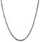 Savlano 925 Sterling Silver 3mm Solid Italian Rope Diamond Cut Twist Link Chain Necklace with Gift Box for Men & Women - Made in Italy, Metal, not known