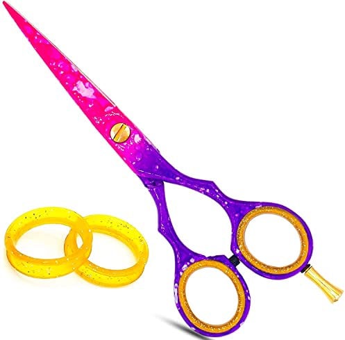 Prowl Professional Hairdressing Scissor (5.5 Inch) – Stainless Steel Hair Cutting Barber Scissor - Perfect Christmas Gifts for Salon Barbers, Men, Women, Children, and Adults (Pink)