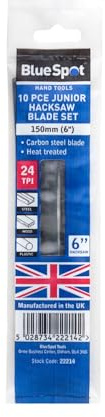 10 x 150mm (6) UK Manufactured Hacksaw Blades