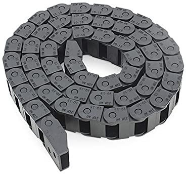 LiuliuBull 10 x 15mm Cavo di plastica Cavo Catena di Catena Cavo Lunghezza 1000mm per Macchina Router CNC