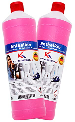 Entkalker für Kaffeevollautomat 2x 1000ml geeignet für deLonghi, Senseo, Saeco, Philips, Nespresso, Nivona, Siemens, Jura... Made in Germany