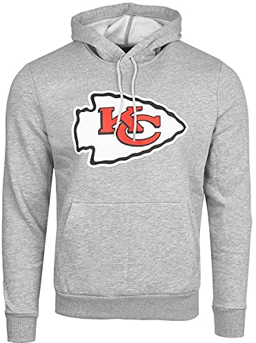 New Era Fleece Hoody - NFL Kansas City Chiefs grau - L