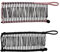 Androxeda 2 Stücke Rutschfest Haarspangen Vintage Bananen Haarspangen Dehnbar Haarschmuck 30 Zahn Bananenkamm Clips für Dickes Wellenförmiges Verworrenes Natürlich Lockiges Haar (Schwarz/Rosa)