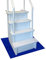 Resilia Stay-Put - Alfombrilla para Escalera de Piscina, Antideslizante, Acanalada Ancha, Almohadilla Protectora, 36 x 36 Pulgadas, 0.125 Pulgadas de Grosor, Color Azul Rey