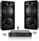 IBIZA Sound Light - Pack Sono 7000W Total 2 Enceintes 2000W - Ampli ventilé 3000W - Câbles - Mariage - Salle des fêtes - DJ - Soirée