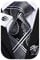 Hi-Tie Herren Krawatte Schwarz Paisley/Plaid/Streifen/Einfarbig Krawatten Set Einstecktuch Manschettenknöpfe Business Formal Hochzeit Meeting Geschenkbox,schwarzes Blumen plaid