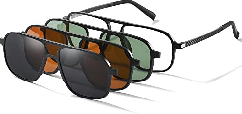 UNIEOWFA Herren 1910 Sonnenbrille, 1910-schwarzer Rahmen