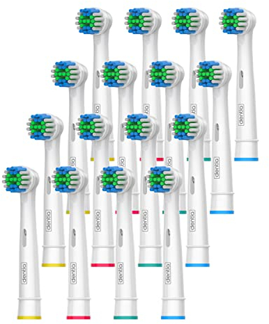 16 Stück Precision Clean Zahnbürstenköpfe Kompatibel mit elektrische Zahnbürsten von Oral B, Familienpackung, geeignet für den Briefkasten (16 stück -1er Pack)