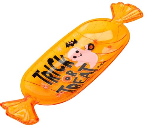 VFM - Halloween Sweet Tray Trick Or Treat Decal Scary Halloween Party - Candy Dish Haunted House Orange