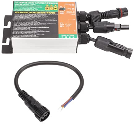 BuyWeek Grid Tie Inverter, 180W Max 230V Solar Micro Wechselrichter 10,8V bis 30V DC Eingang zu AC 180V bis 280V Ausgang Sinus Wechselrichter