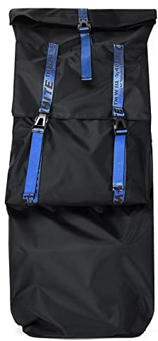 ChangTsing Skateboard-Tasche, Rucksack für regulär, Penny, E-Board, faltbarer Skate, verstellbare Schultertasche, tragbare Tragetaschen, blaues Band, 84 x 37 cm