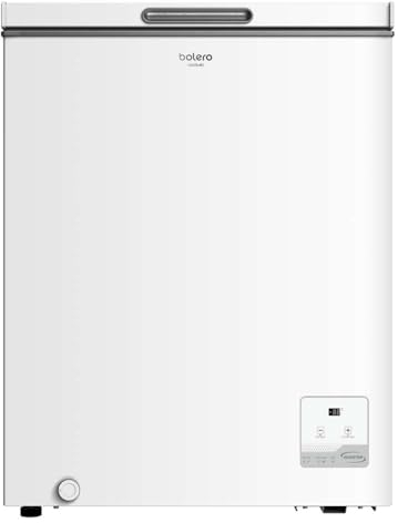 Cecotec Congelador Horizontal Bolero CoolMarket Chest 142 White E, Capacidad 142 L, Modo Inverter Plus, Dual Fuction, Fast Freezing, Cesta Interior, Control Electrónico, Clase E