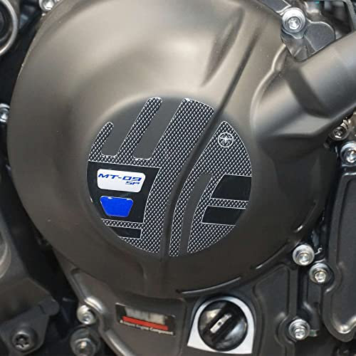 labelbike - Adesivi in Resina Gel 3D Protezioni carter moto compatibili con Yamaha Mt09 Mt-09 SP 2021-23 Blu