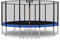 Baunsal® Trampolin Outdoor Ø 396 cm (EXD) blau als Komplettset mit Federabdeckung, Sprungmatte, Netz und Leiter - Gartentrampolin Spielzeug für Kinder