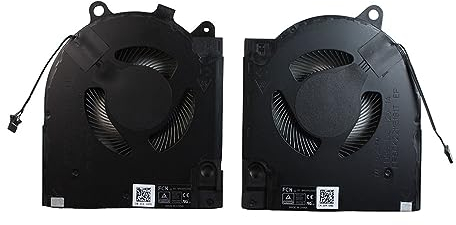 Power4Laptops GeForce RTX 3050 / RTX 3060 Graphics Version Replacement Laptop Fan (Pair) Compatible With Dell G15 5511